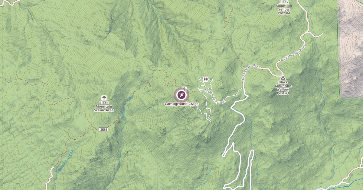 Map preview of Campground Crags