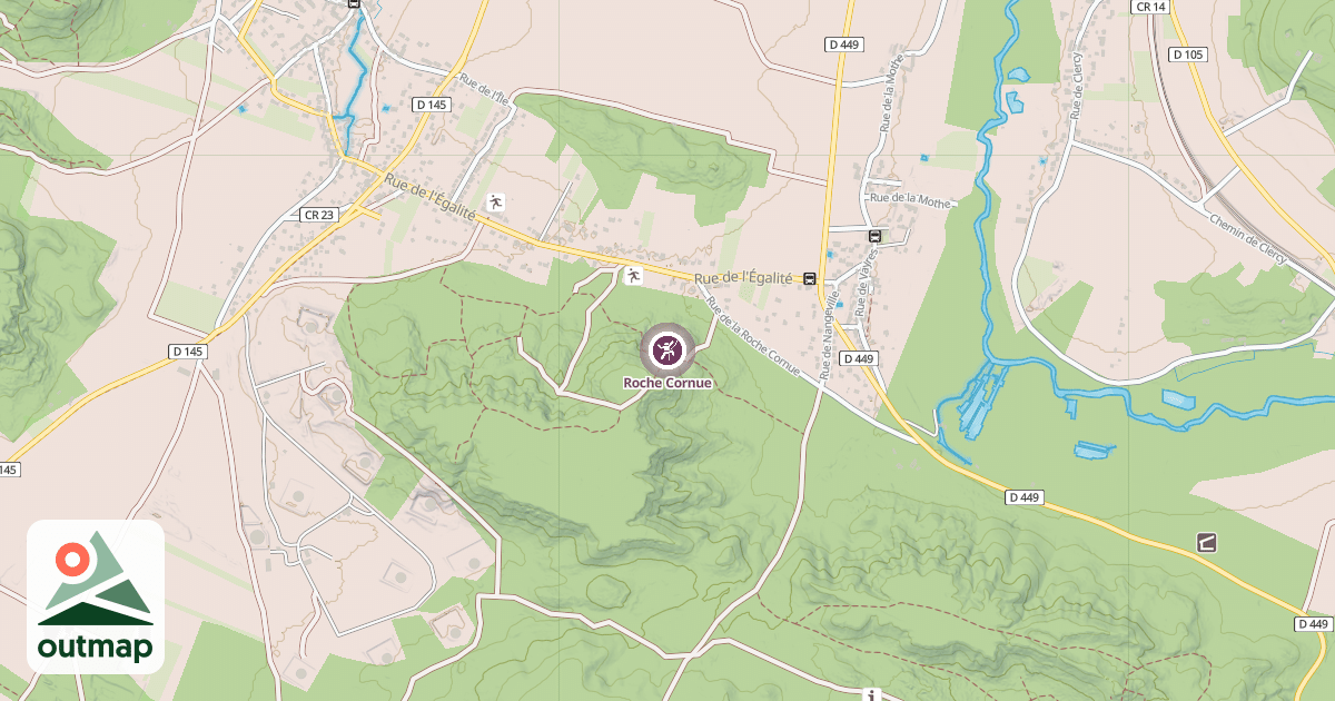 Map of Roche Cornue