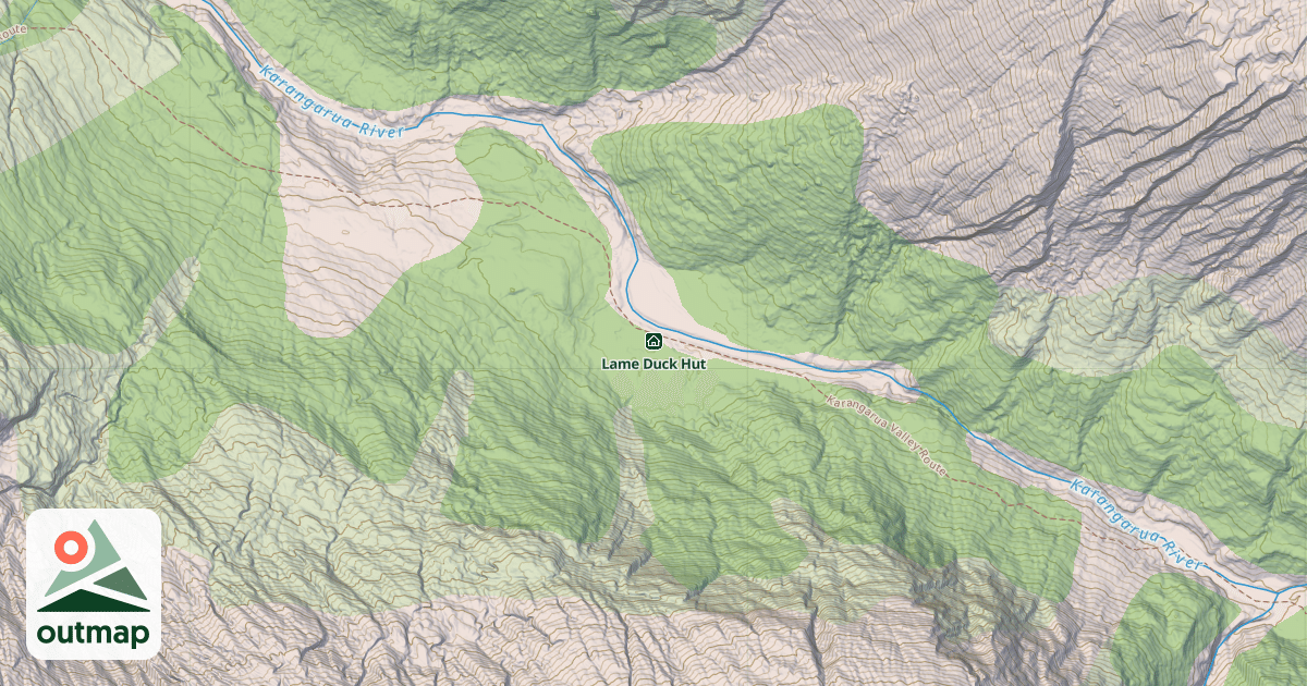 Map of Lame Duck Hut