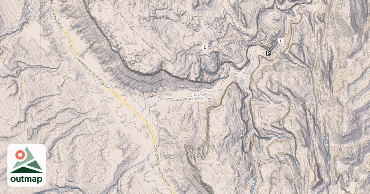 Map of Boulder Overhang