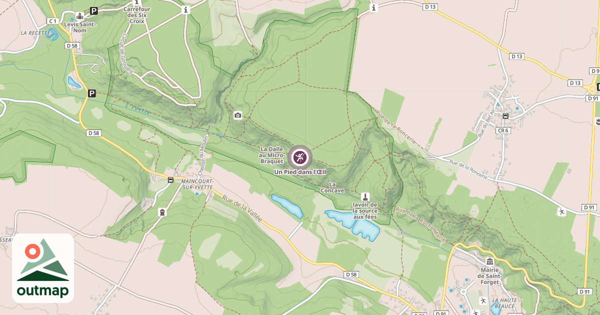 Map of Un Pied dans l'Œil