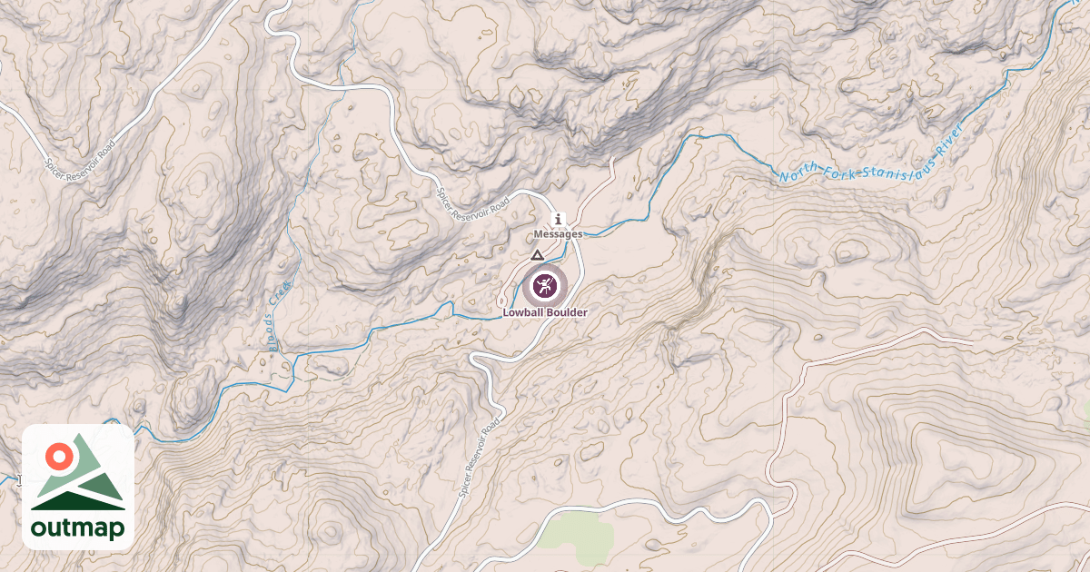 Map of Lowball Boulder