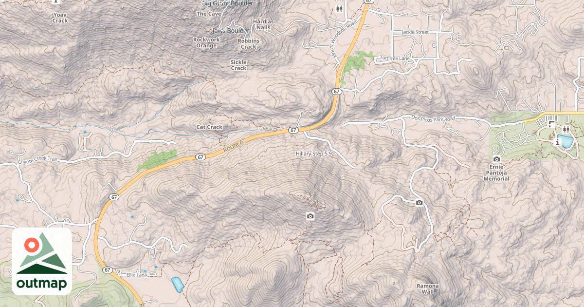 Map of Hillary Step