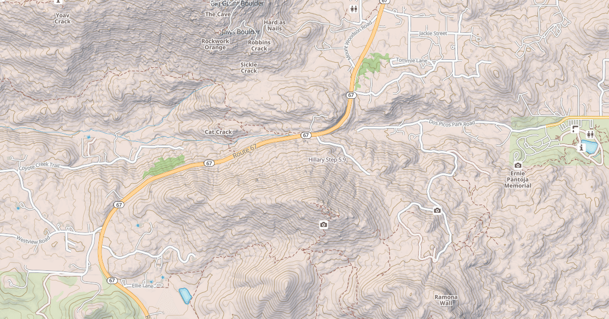 Map preview of Hillary Step