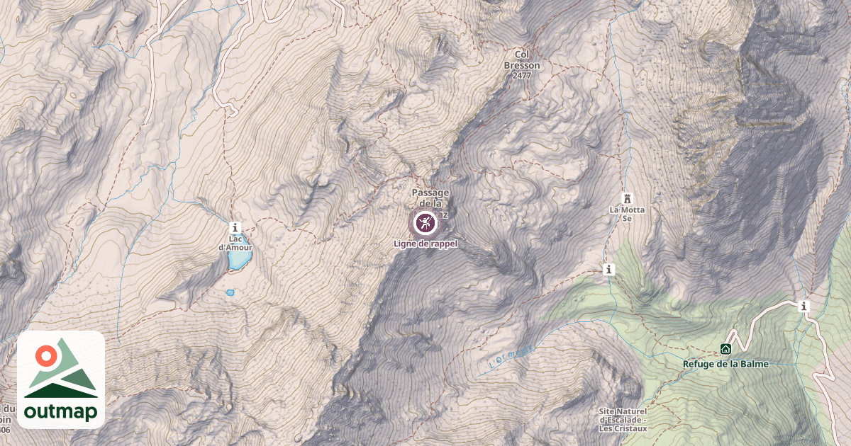 Map of Ligne de rappel