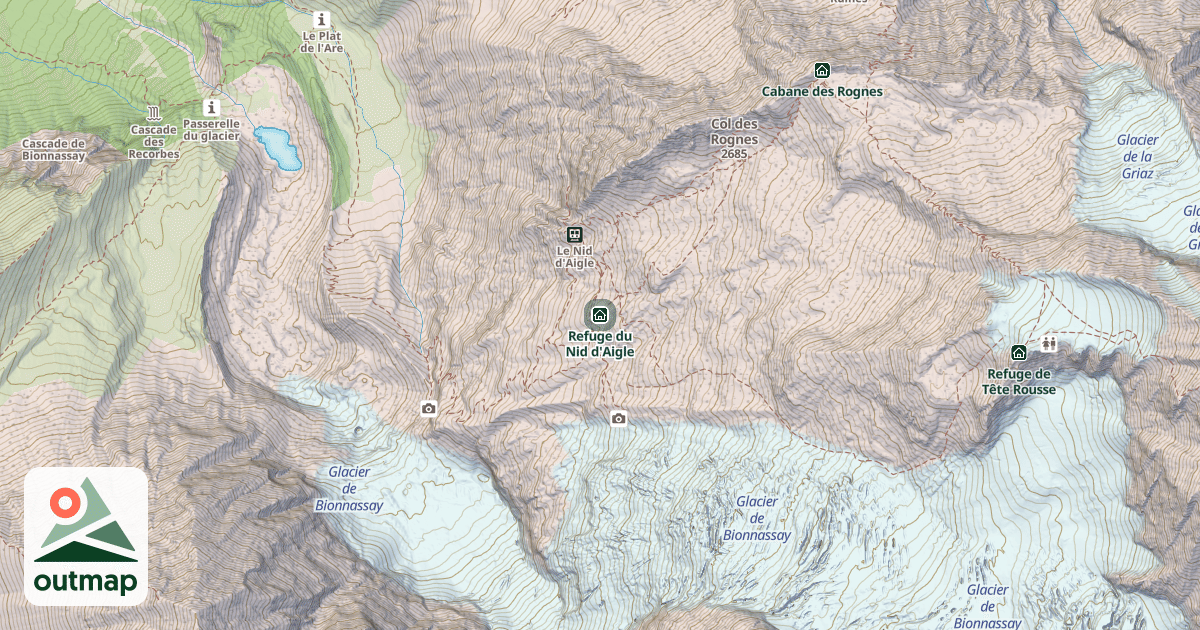 Map of Refuge du Nid d'Aigle