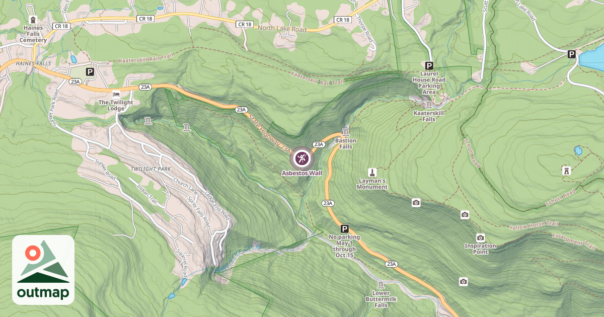 Map of Asbestos Wall