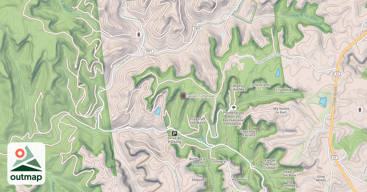 Map of Captain Turtlehead