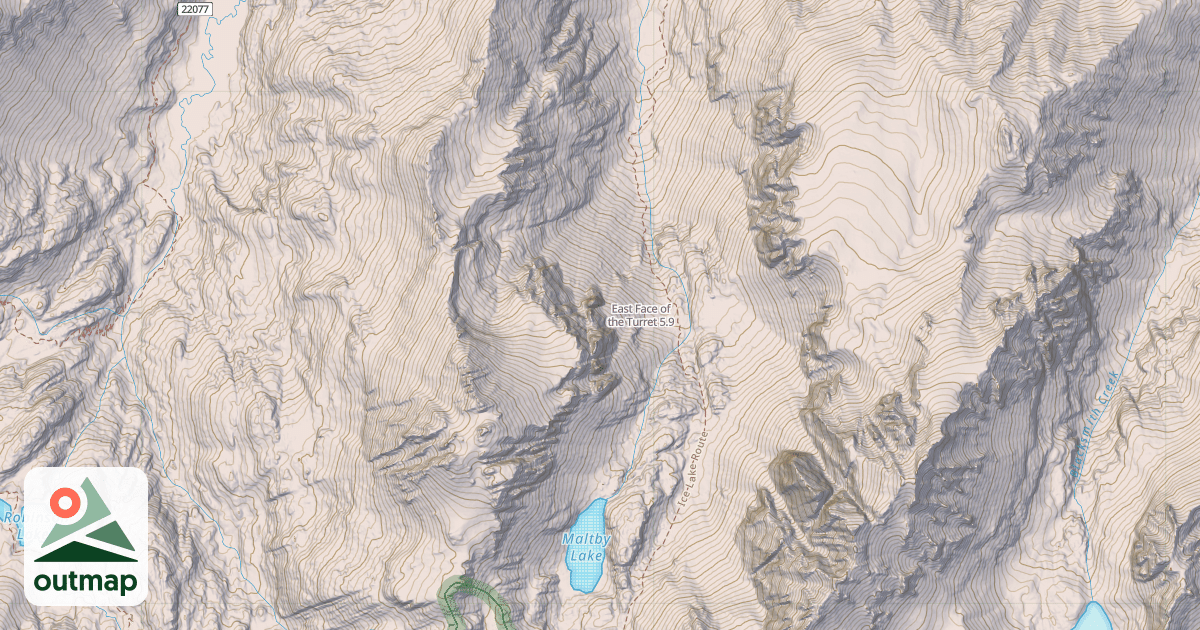 Map of East Face of the Turret