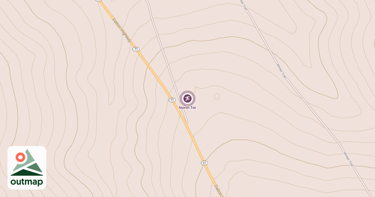 Map of North Tor