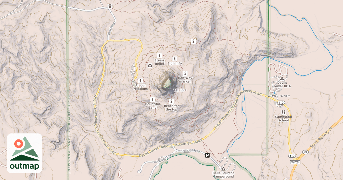 Map of TAD