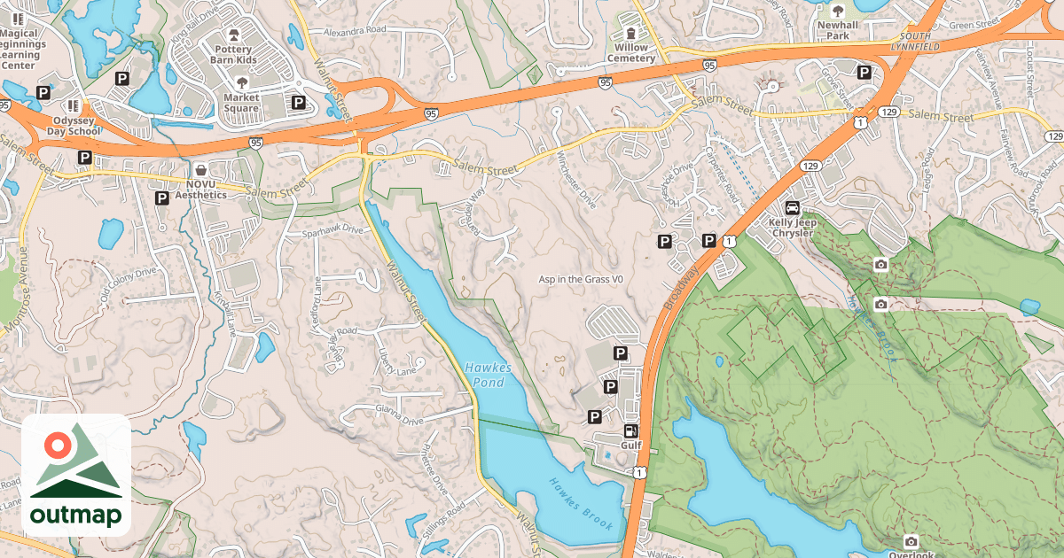 Map of Asp in the Grass