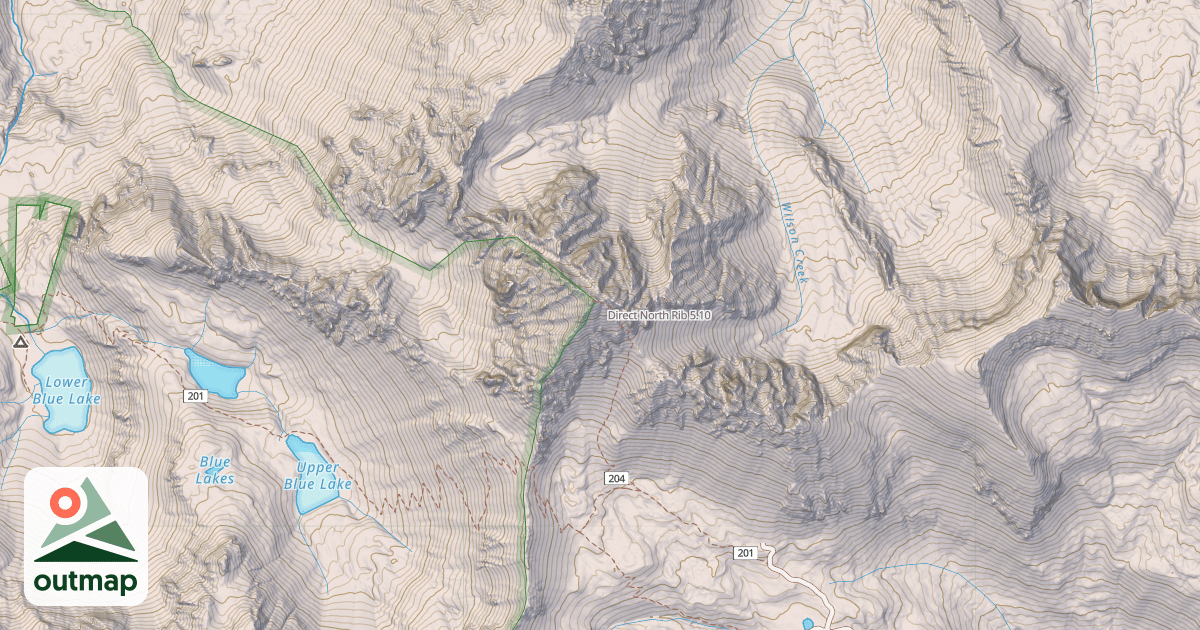 Map of Direct North Rib