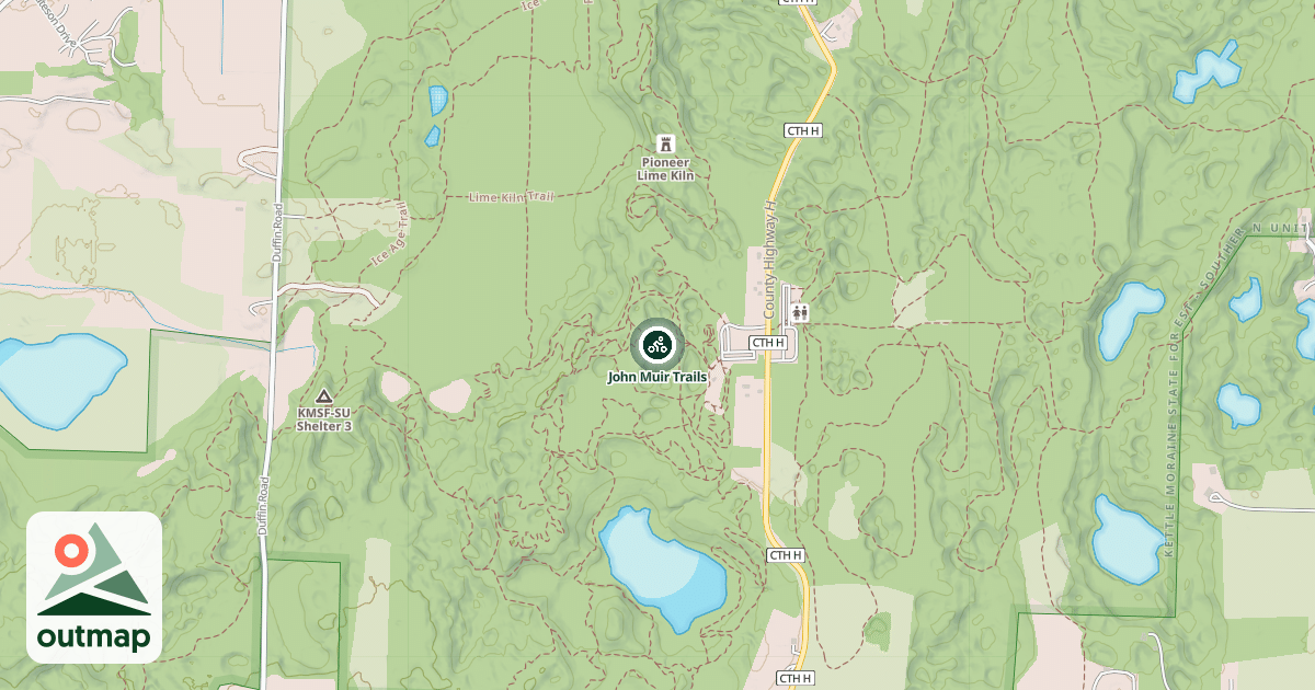 Map of John Muir Trails