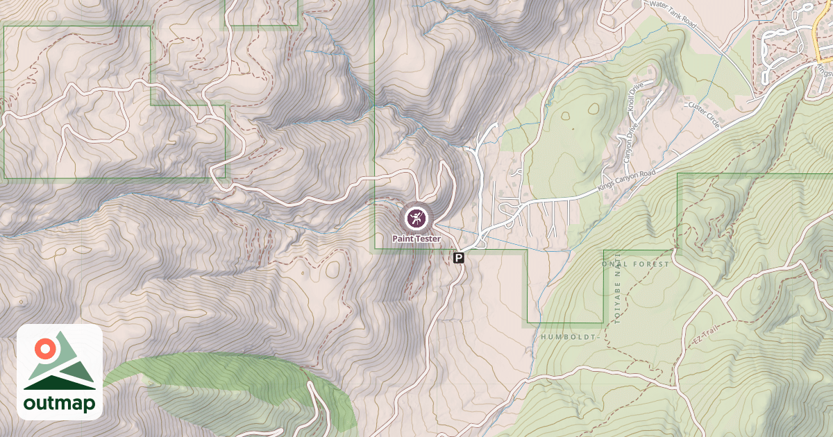 Map of Paint Tester