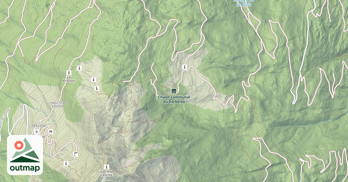 Map of Chalet communal du Darbelay
