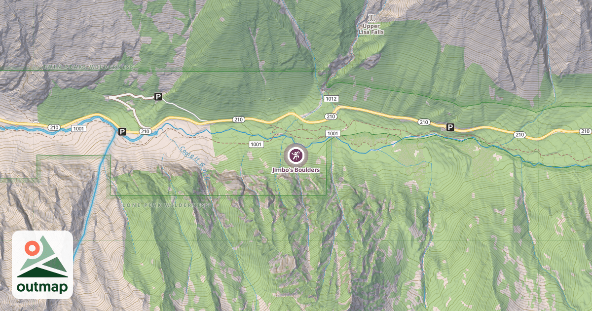 Map of Jimbo's Boulders