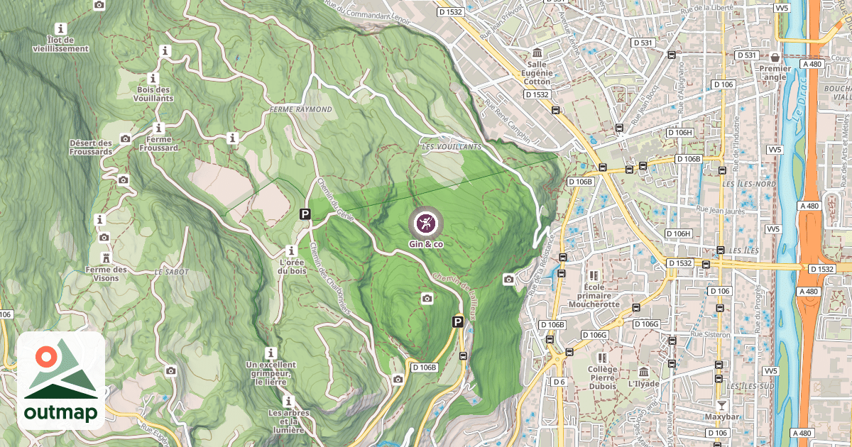 Map of Gin & co