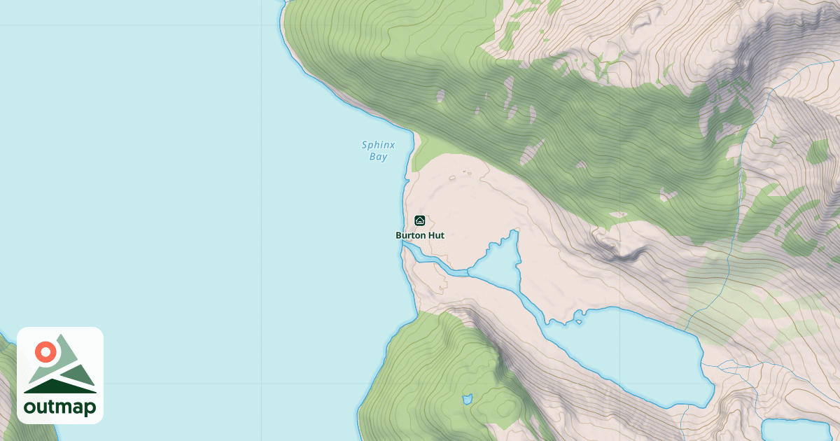 Map of Burton Hut