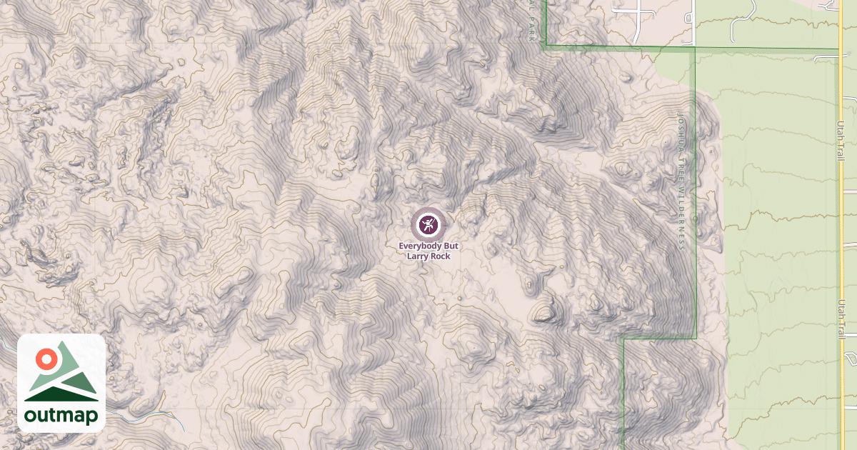 Map of Everybody But Larry Rock