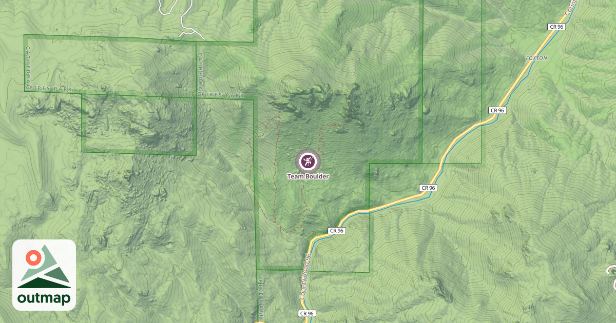 Map of Team Boulder