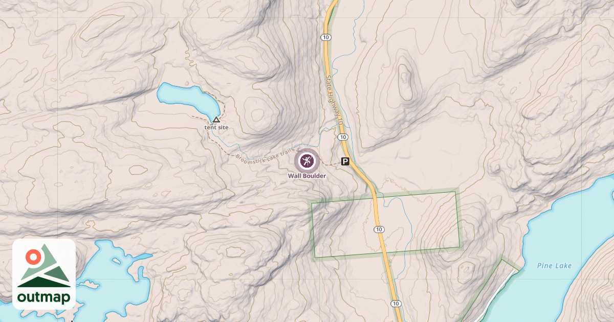 Map of Wall Boulder