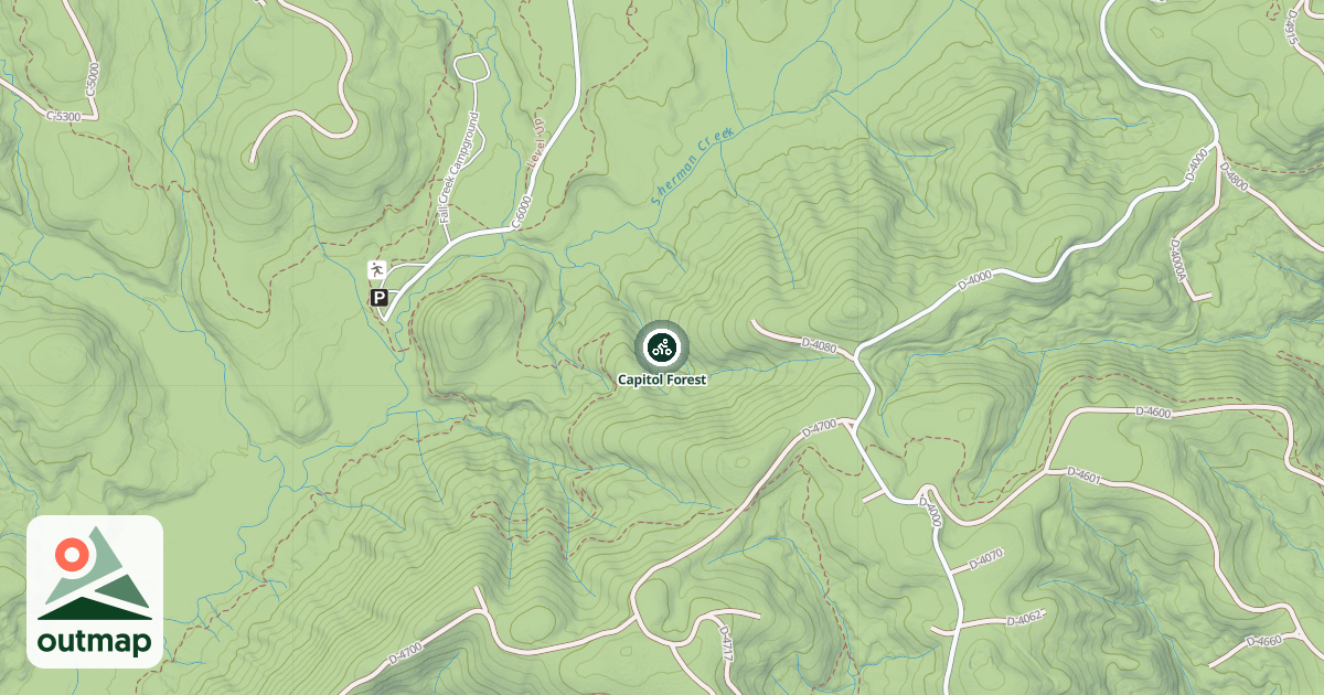 Map of Capitol Forest