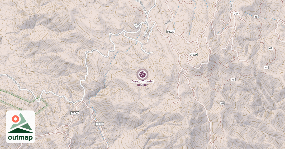 Map of Dose of Thunder Boulder