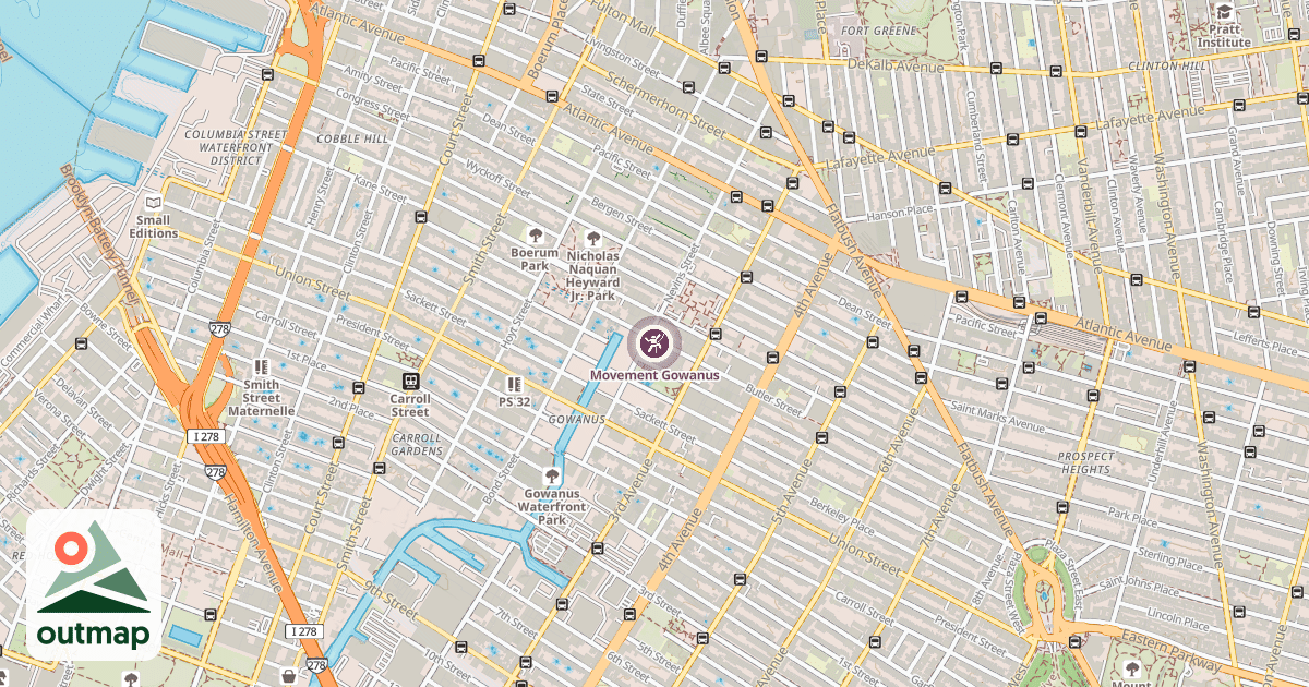 Map of Movement Gowanus
