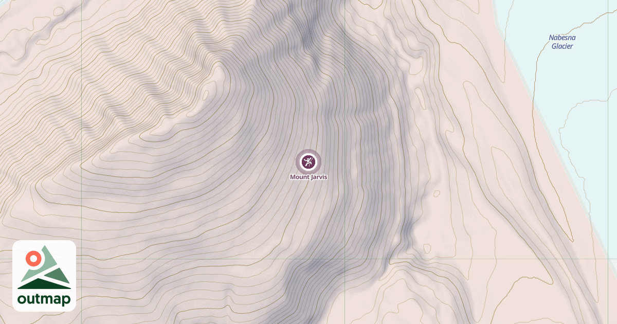 Map of Mount Jarvis