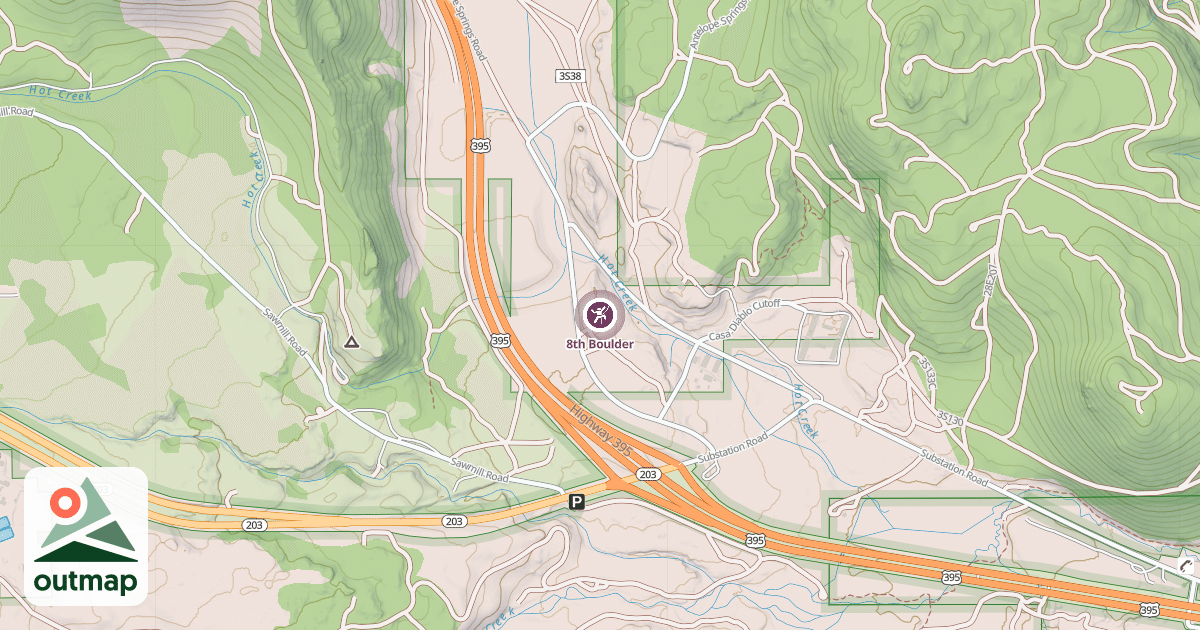 Map of 8th Boulder