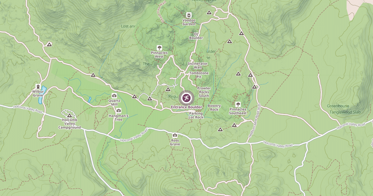 Map preview of Entrance Boulder