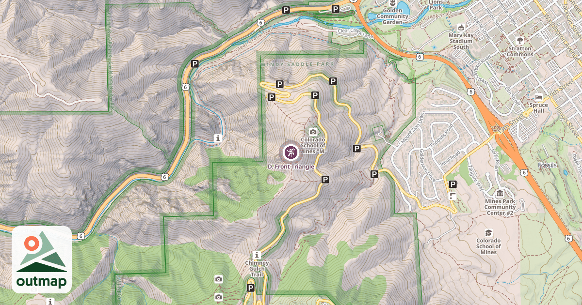 Map of D. Front Triangle