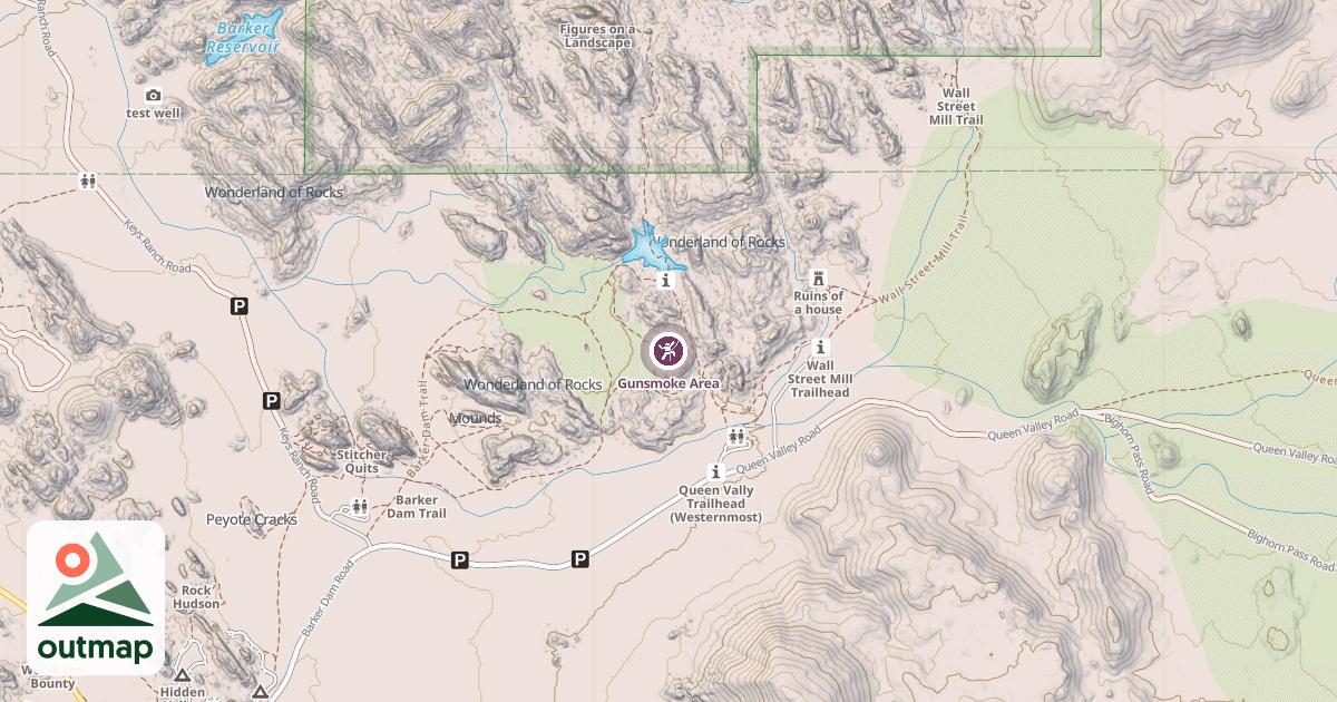 Map of Gunsmoke Area