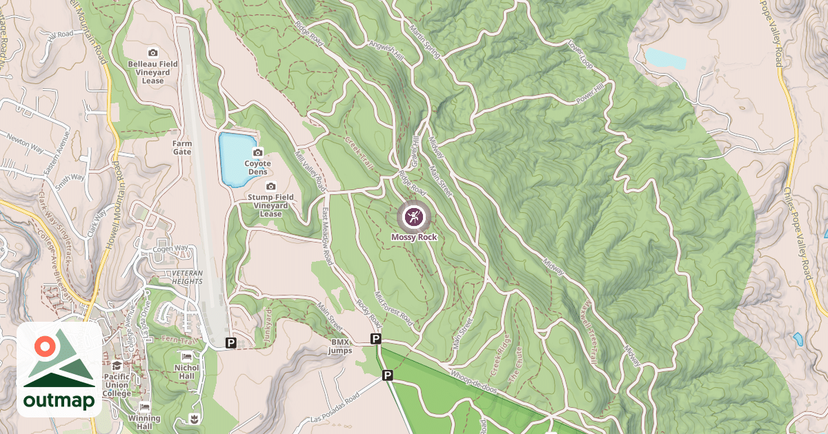 Map of Mossy Rock
