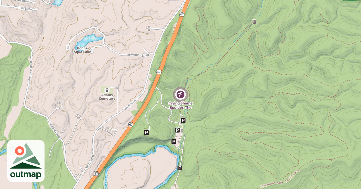 Map of Crying Shame Boulder, The