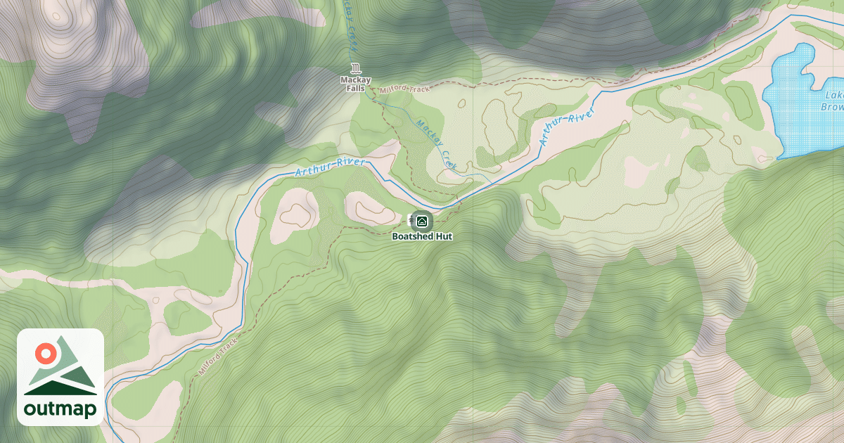 Map of Boatshed Hut
