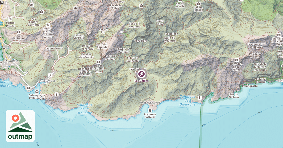 Map of Les Cailles