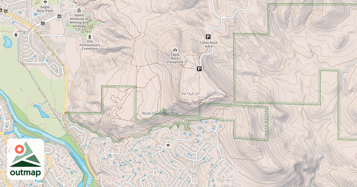 Map of Slip Fault