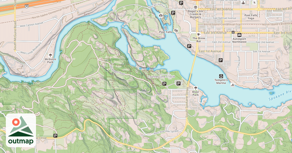 Map of Courtney Love