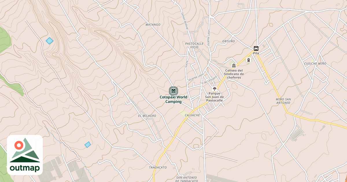 Map of Cotopaxi World Camping