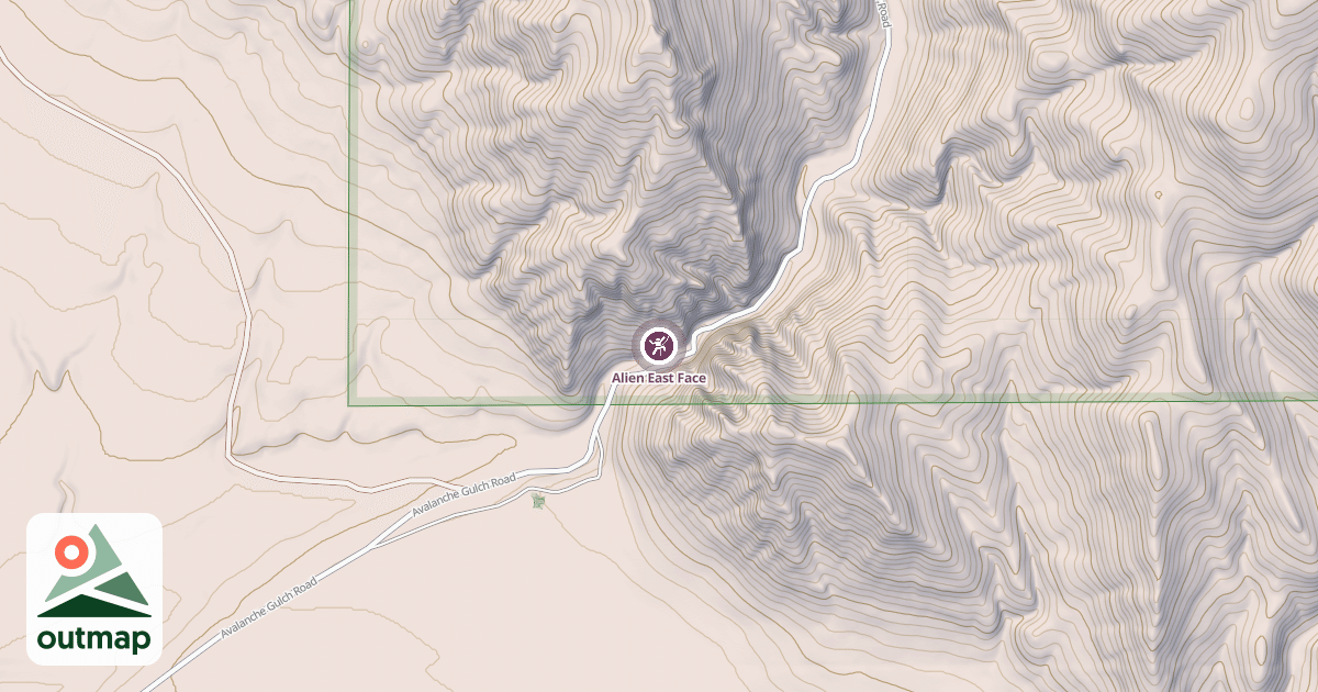 Map of Alien East Face