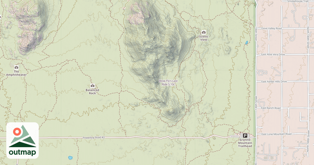 Map of Blow Fly's Last Ride