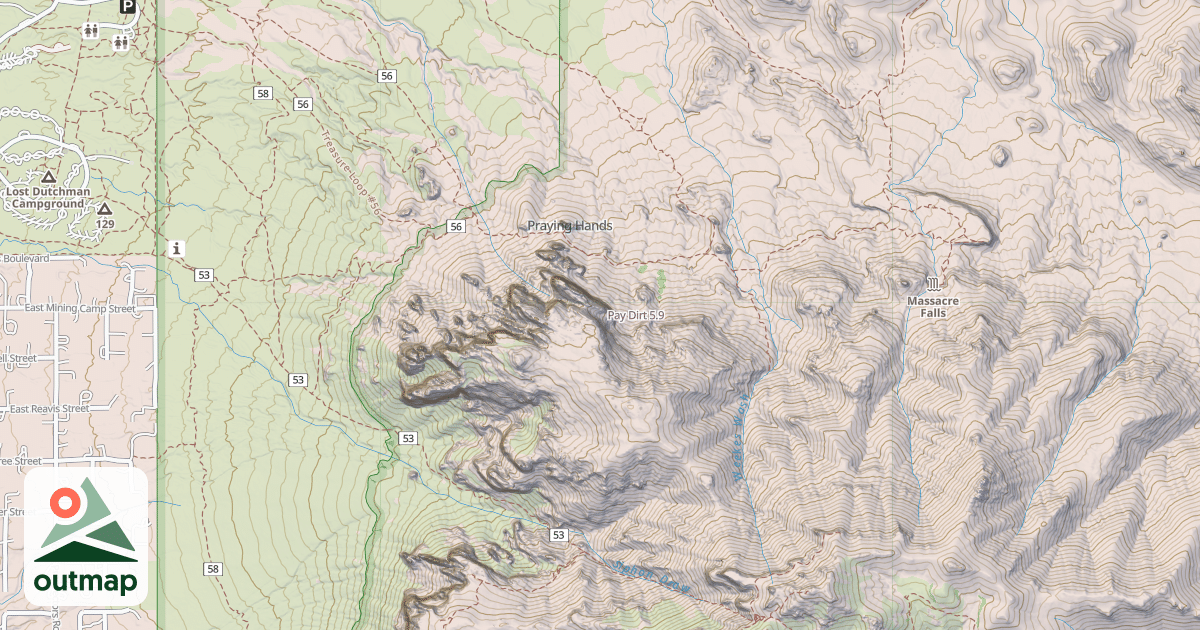 Map of Pay Dirt