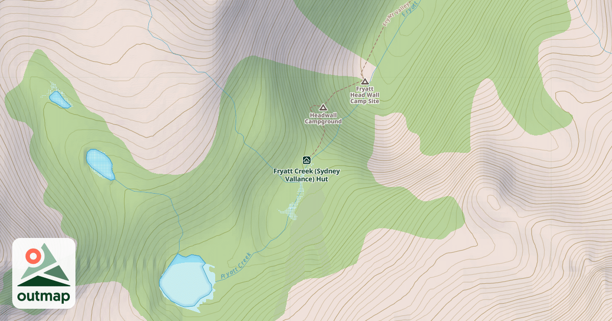 Map of Sydney Vallance (Fryatt) Hut