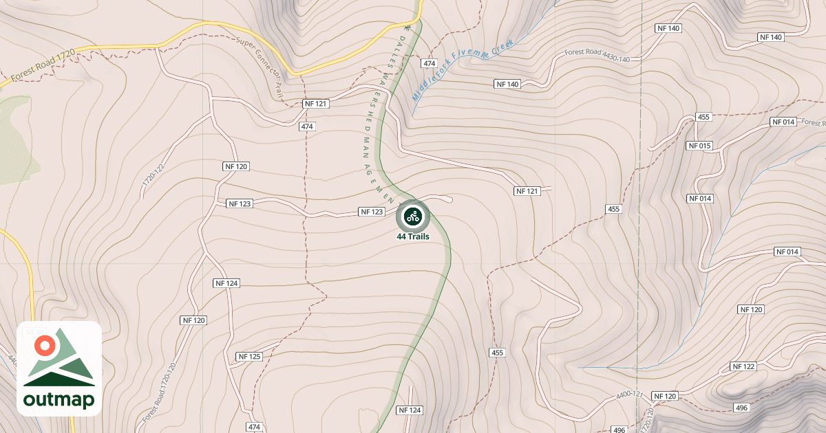 Map of 44 Trails