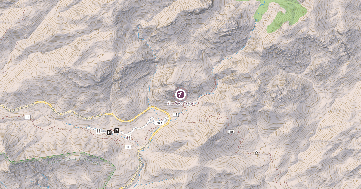 Map preview of Sun Spot Crags