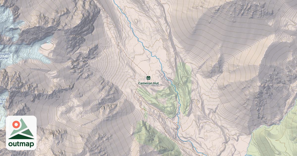 Map of Cameron Hut