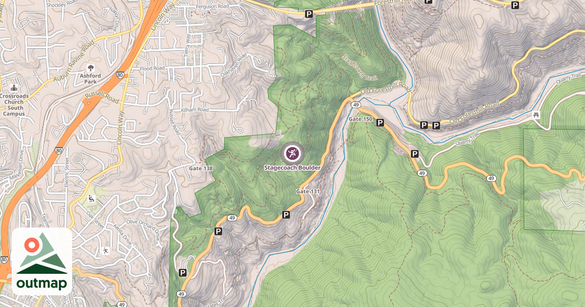 Map of Stagecoach Boulder
