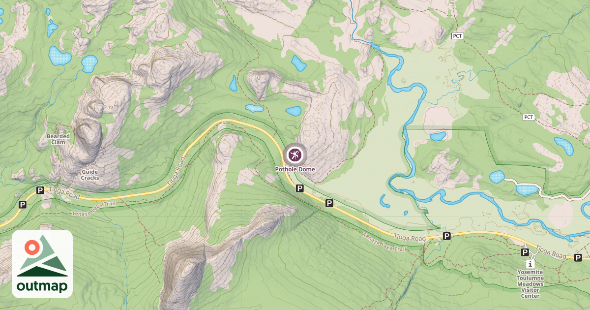 Map of Pothole Dome